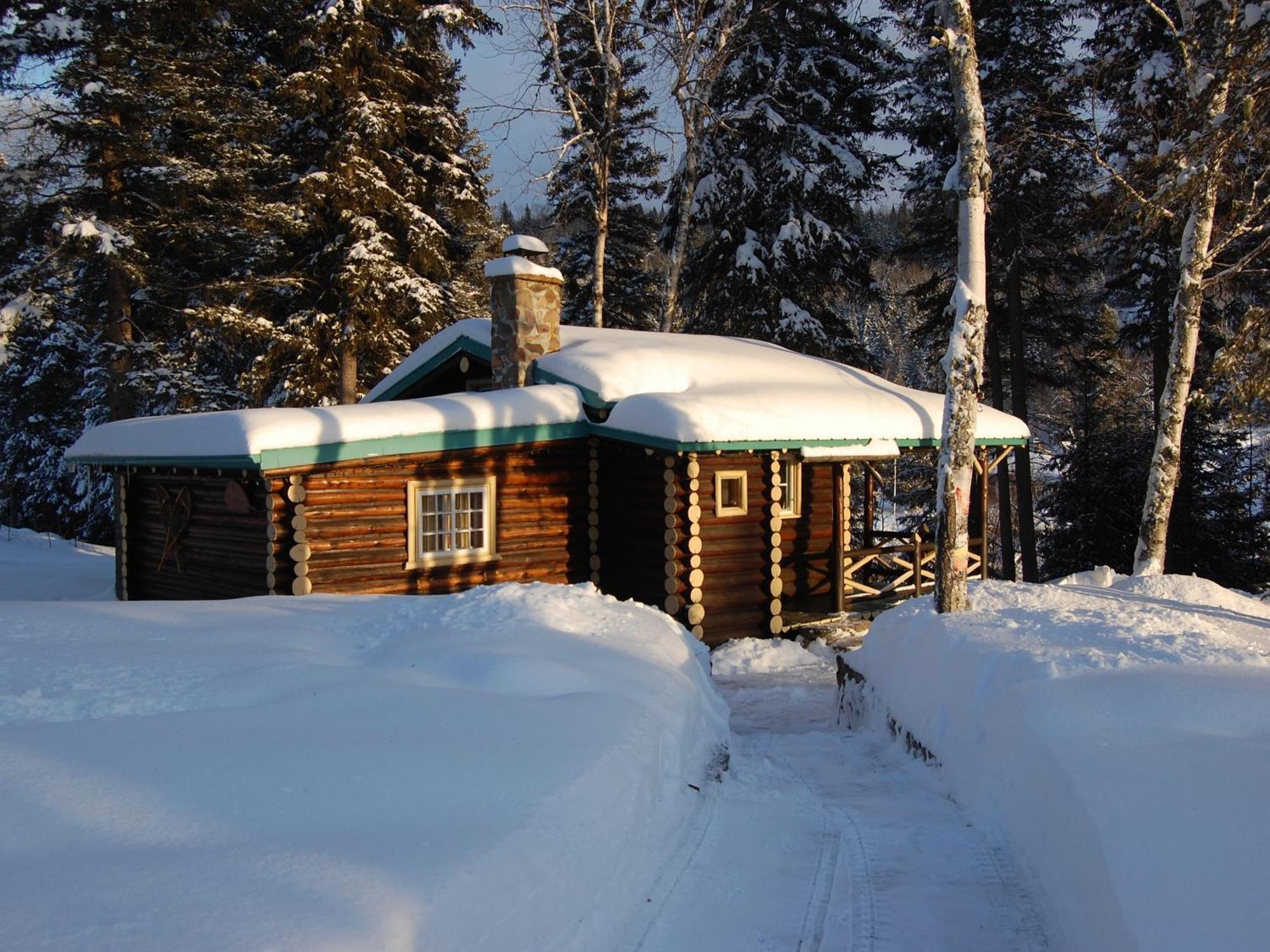 Domaine Le Bostonnais - Le Village En Bois Rond La Tuque Værelse billede